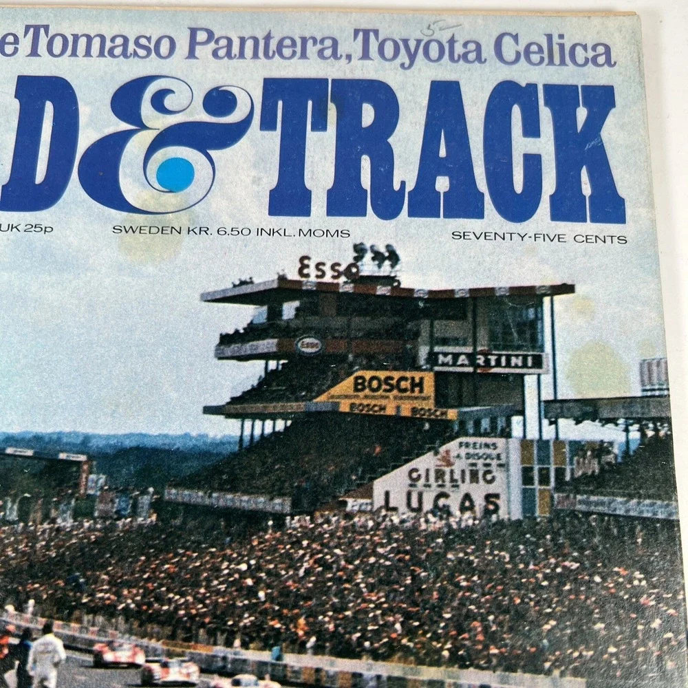 ROAD & TRACK MAGAZINE VOL. 23 #1 SEPTEMBER 1971 (VG) CAN-AM'S MAN AND MACHINE‎